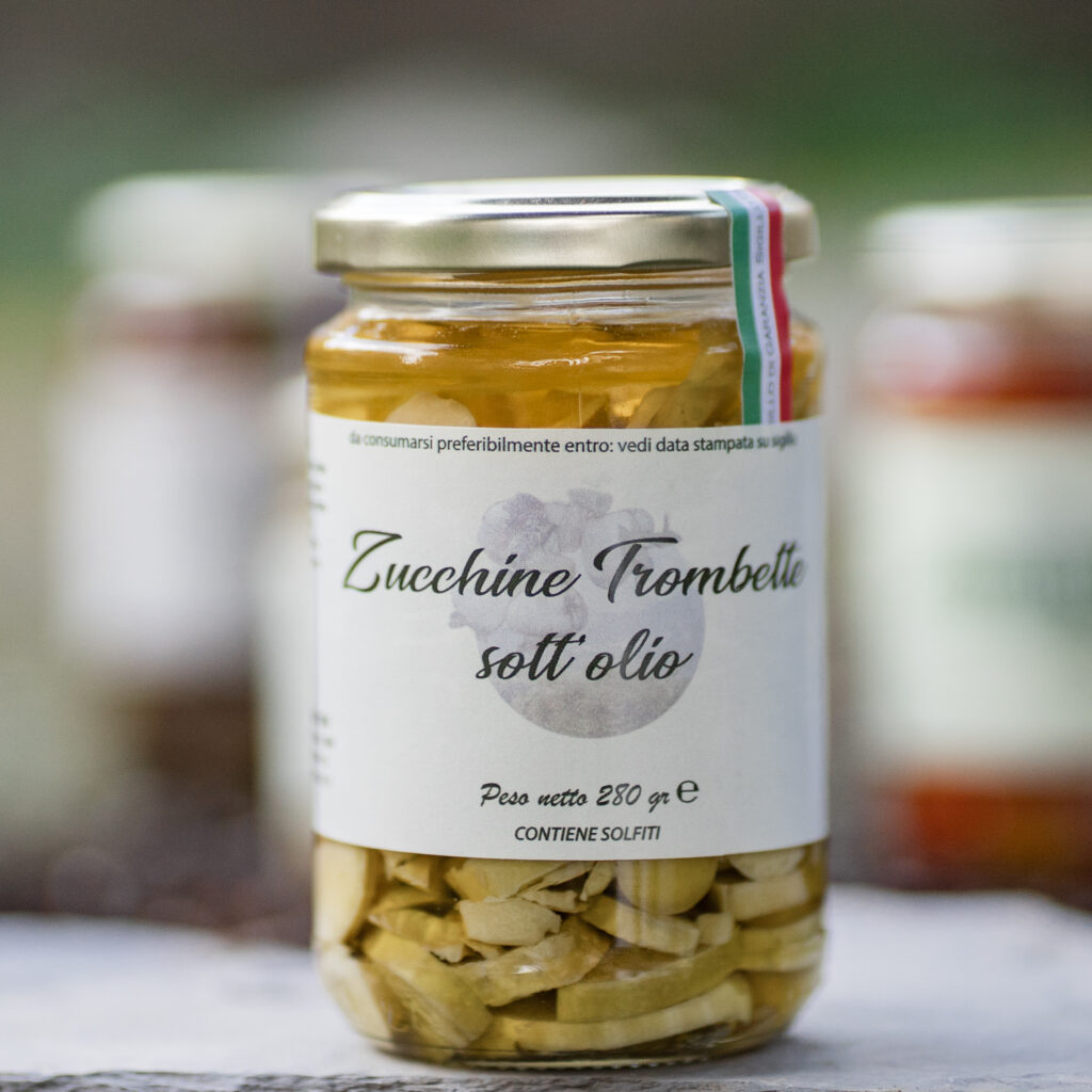 Zucchine trombette sott'olio